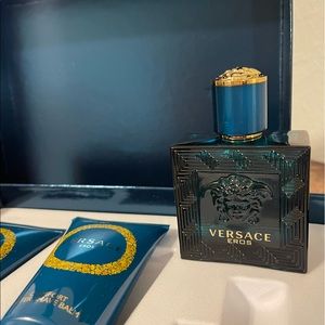 Versace Eros gift set 50ml brand new in box cologne, shower gel and shave balm